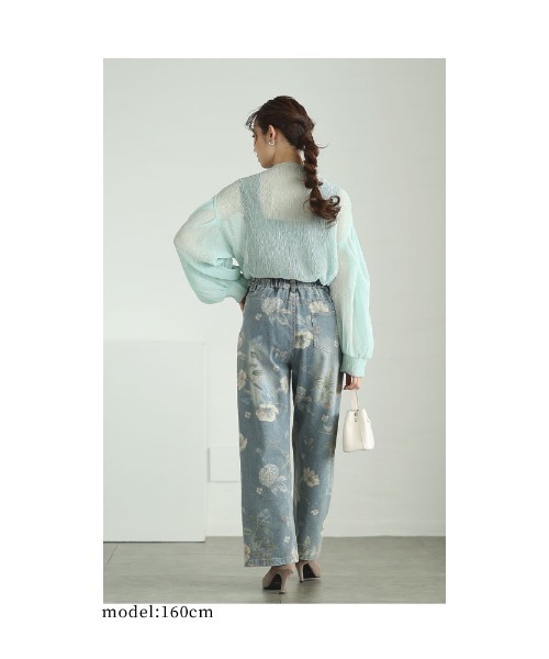 セール】ふんわり袖シアートップス（Tシャツ/カットソー）｜Sawa