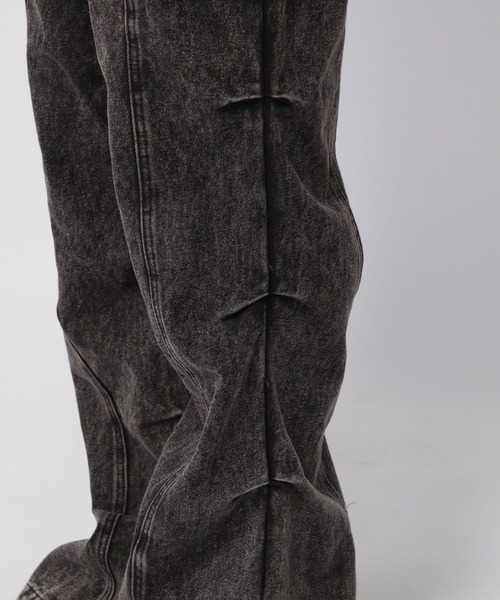 3.3 Field Trip （3.3フィールドトリップ）の「3.3 Field Trip／タックフレアデニム（デニムパンツ・メンズ・ブラック・LARGE/MEDIUM）」の13枚目の写真