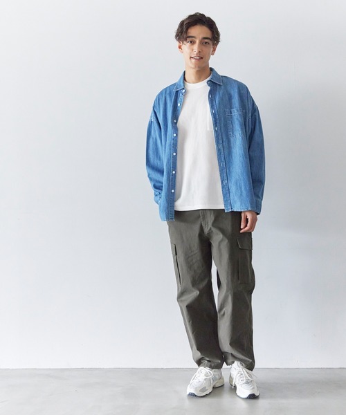 coca(coca)(コカ)の「ワッフルポケットロンT(Tシャツ/カットソー・メンズ・チャコール/ホワイト・L/XL/M)」の18枚目の写真