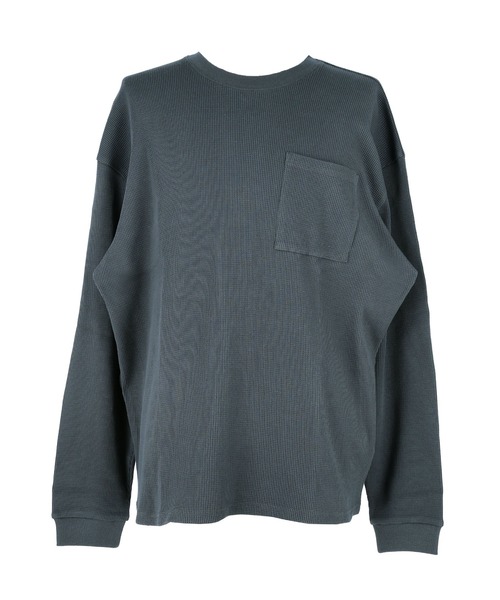 coca(coca)(コカ)の「ワッフルポケットロンT(Tシャツ/カットソー・メンズ・チャコール/ホワイト・L/XL/M)」の12枚目の写真