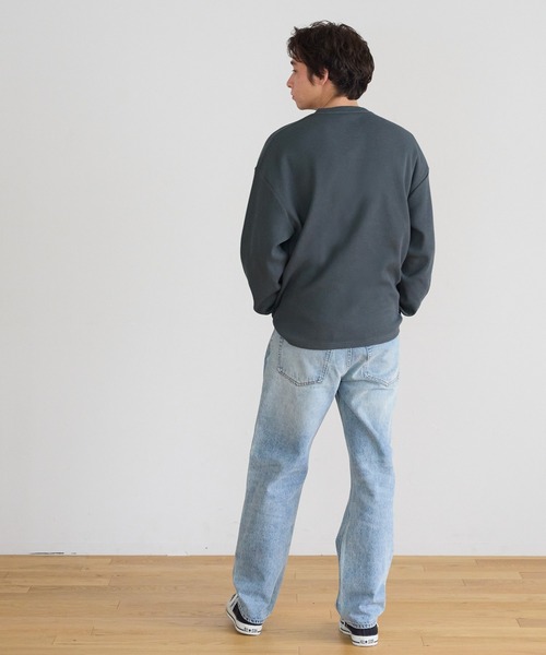 coca(coca)(コカ)の「ワッフルポケットロンT(Tシャツ/カットソー・メンズ・チャコール/ホワイト・L/XL/M)」の3枚目の写真