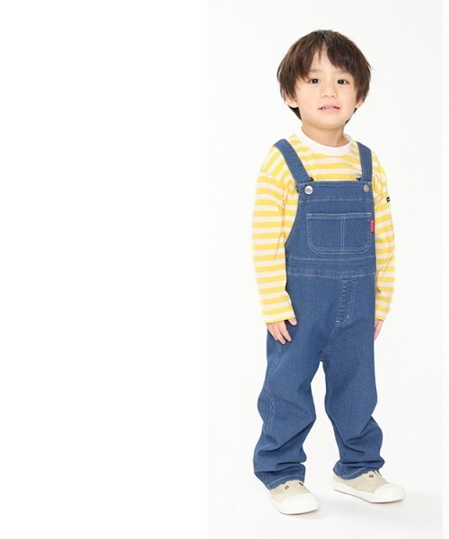 Moujonjon(ムージョンジョン)の「デニム・ツイルサロペット・オーバーオール(サロペット/オーバーオール・キッズ・ネイビー/その他1・90/100/110)」の22枚目の写真