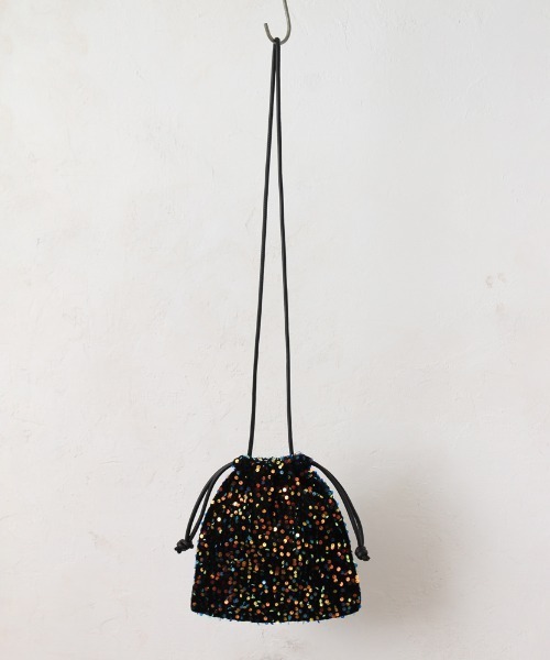Per sist ence(パーシエンス)の「スパンコール巾着ショルダー(ショルダーバッグ・レディース・ブラック/グレー/シルバー/ゴールド/A・FREE)」の19枚目の写真
