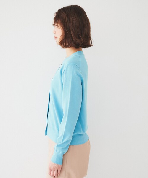 配色Ｖネックカーデアンサンブル UNTITLED カーディガン 「アンサンブル可能」配色Vネック