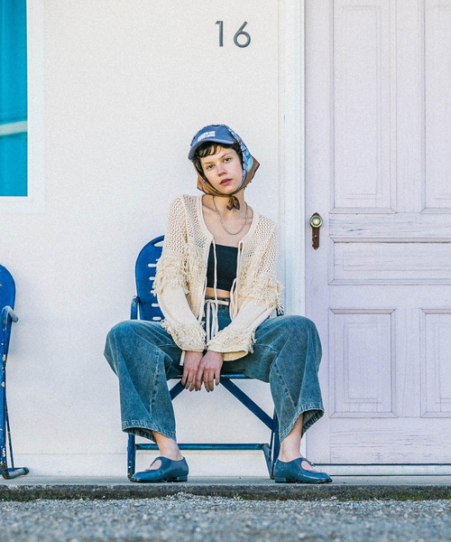 KBF（ケイビーエフ）の「チェーンステッチエンブロイダリーCAP（キャップ・レディース・チャコールグレー/ブラウン/ブルー・ONE）」の15枚目の写真