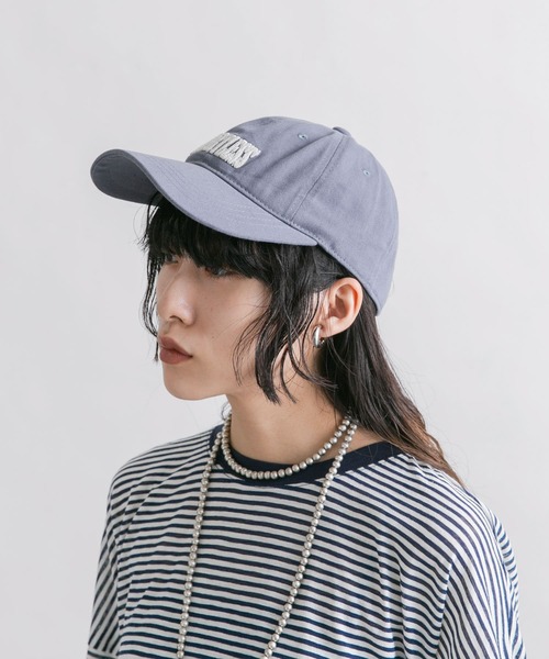KBF（ケイビーエフ）の「チェーンステッチエンブロイダリーCAP（キャップ・レディース・チャコールグレー/ブラウン/ブルー・ONE）」の18枚目の写真