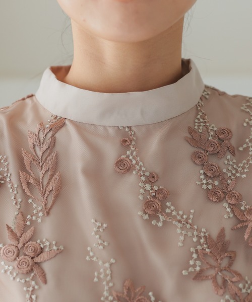 セール】ボリュームスリーブAライン パーティードレス オケージョン