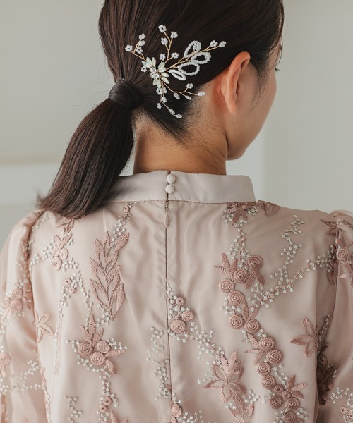 ボリュームスリーブAライン パーティードレス オケージョンドレス