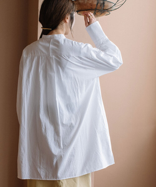 POU DOU DOU（プードゥドゥ）の「ボタニカル比翼刺繍ロングシャツ（シャツ/ブラウス・レディース・ブラック/オフホワイト/ライトグレー・M）」の15枚目の写真