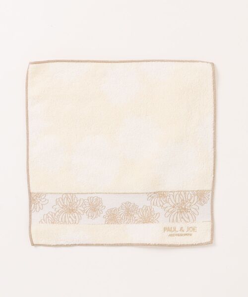 PAUL & JOE ACCESSOIRES（ポールアンドジョーアクセソワ）の「ポール&ジョー アクセソワ ハンカチ S <クリザンテーム2>（ハンカチ/ハンドタオル・レディース・ネイビー/グレー/アイボリー・FREE）」の2枚目の写真