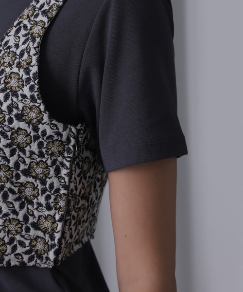 ROSE BUD(ローズバッド)の「(mici)フラワージャカードビスチェ(シャツ/ブラウス・レディース・イエロー・ONE SIZE)」の9枚目の写真