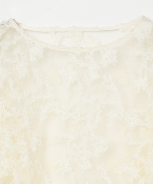 HELIOPOLE(エリオポール)の「FLORAL PATTERN SHEER BLOUSE(シャツ/ブラウス・レディース・ホワイト/ブラック・38)」の11枚目の写真