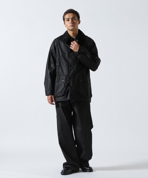 Barbour(バブアー)の「Barbour (バブアー) OX WAX BEDALE オーバーサイズビデイルワックス MWX1679(ブルゾン・メンズ・ブラック/グレー/その他10・38/40/42)」の1枚目の写真