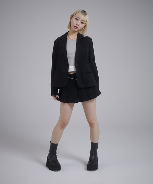 ENVYM（アンビー）の「プリーツミニスカート（スカート・レディース・アイボリー/ピンク/ブラック・MEDIUM/SMALL）」の17枚目の写真