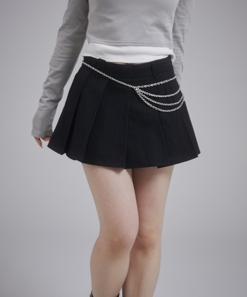 ENVYM（アンビー）の「プリーツミニスカート（スカート・レディース・アイボリー/ピンク/ブラック・MEDIUM/SMALL）」の13枚目の写真