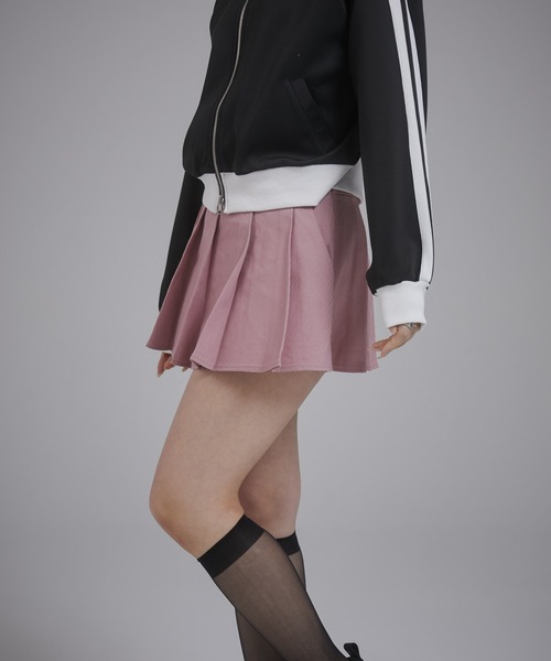 ENVYM（アンビー）の「プリーツミニスカート（スカート・レディース・アイボリー/ピンク/ブラック・MEDIUM/SMALL）」の7枚目の写真