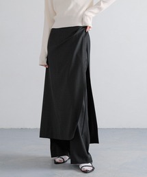 yuw | ラップスカ－トレイヤードパンツ　 323458(その他パンツ)