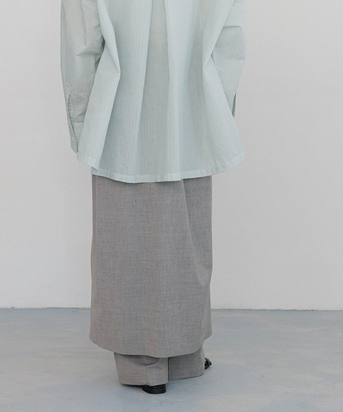 yuw（ユウ）の「ラップスカ－トレイヤードパンツ　 323458（その他パンツ・レディース・ブラック/グレー・MEDIUM/LARGE）」の20枚目の写真