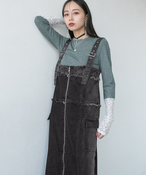 HARE（ハレ）の「カコウデニムジャンスカ(HARE)（ワンピース）」 - WEAR