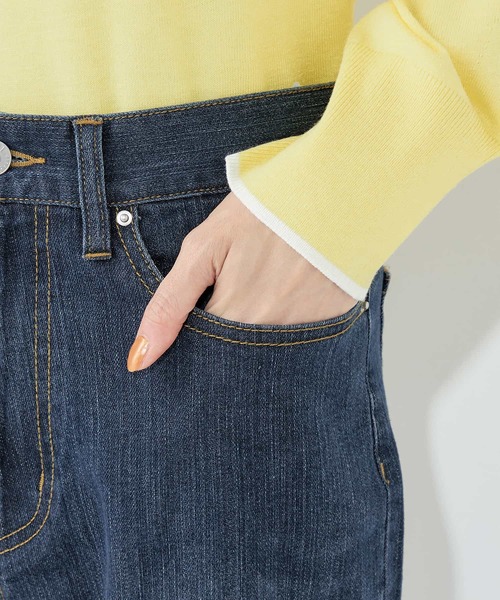 Petit Honfleur（プチオンフルール）の「バギーデニムパンツ（デニムパンツ・レディース・ブルー/ネイビー・64/67）」の13枚目の写真