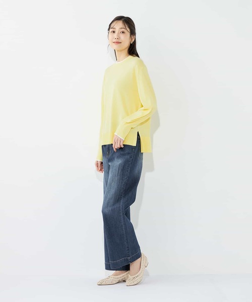 Petit Honfleur（プチオンフルール）の「バギーデニムパンツ（デニムパンツ・レディース・ブルー/ネイビー・64/67）」の21枚目の写真