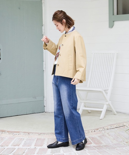 Petit Honfleur（プチオンフルール）の「バギーデニムパンツ（デニムパンツ・レディース・ブルー/ネイビー・64/67）」の5枚目の写真