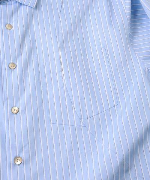 Jieda（ジエダ）の「SIDOGRAS CUTTING SHIRT（シャツ/ブラウス・メンズ・サックスブルー/サックスブルー系・1/2）」の17枚目の写真