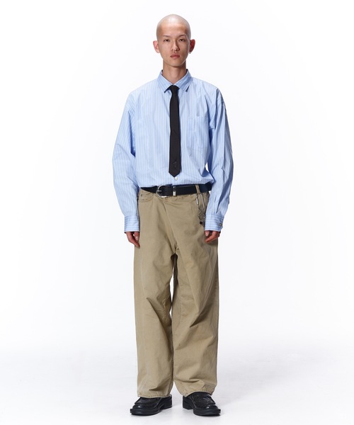 Jieda（ジエダ）の「SIDOGRAS CUTTING SHIRT（シャツ/ブラウス・メンズ・サックスブルー/サックスブルー系・1/2）」の7枚目の写真