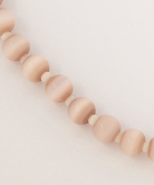 Steven Alan（スティーブンアラン）の「＜TOILE＞GLASS BEADS NECKLACE BEIGE/ネックレス（ネックレス・レディース・ベージュ・FREE）」の2枚目の写真