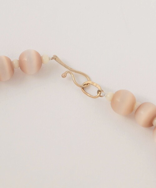 TOILE＞GLASS BEADS NECKLACE BEIGE/ネックレス（ネックレス）｜Steven