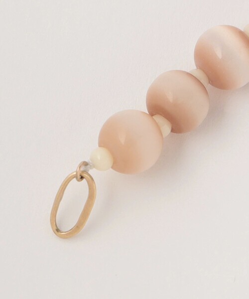 TOILE＞GLASS BEADS NECKLACE BEIGE/ネックレス（ネックレス）｜Steven