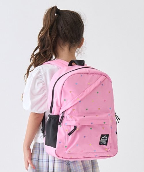 minimal(ミニマル)の「【撥水】デイパック(バックパック/リュック・キッズ・ブラック/ピンク/レッド/ホワイト・M/S)」の3枚目の写真