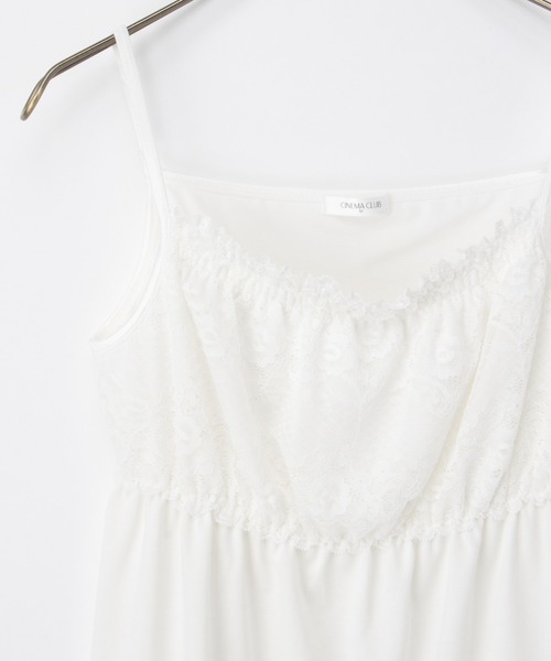 Honeys（ハニーズ）の「【ＵＶカット・吸水速乾】シャーリングキャミソール（キャミソール・レディース・サックスブルー/ブラック/オフホワイト/ブルー/ベージュ/ライム/ピンク/ボルドー/モカ・L/LL/M/S）」の13枚目の写真