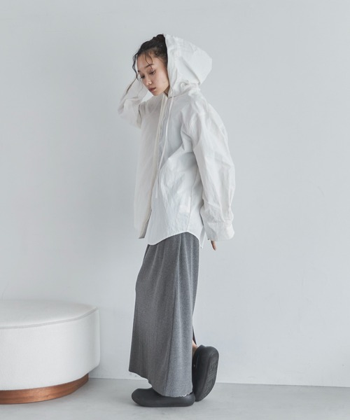 feepur（フェピュール）の「タフタフーディーシャツ（シャツ/ブラウス・レディース・ブラック/オフホワイト・MEDIUM）」の11枚目の写真