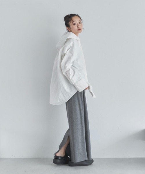 feepur（フェピュール）の「タフタフーディーシャツ（シャツ/ブラウス・レディース・ブラック/オフホワイト・MEDIUM）」の13枚目の写真