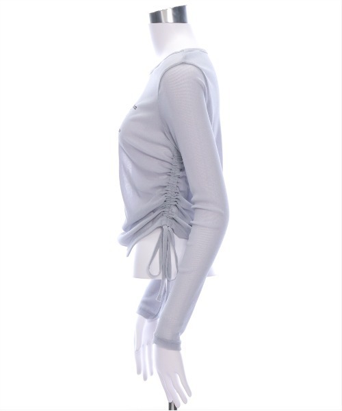 clear（クリア）の「サイドドロストロゴシアートップス［大人カジュアル］≪SS新作≫（Tシャツ/カットソー・レディース・グレー/ピンク/グリーン・F）」の10枚目の写真