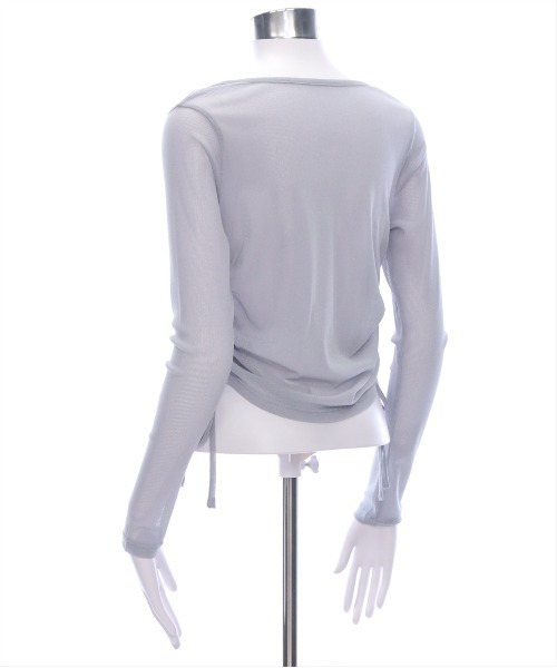 clear（クリア）の「サイドドロストロゴシアートップス［大人カジュアル］≪SS新作≫（Tシャツ/カットソー・レディース・グレー/ピンク/グリーン・F）」の11枚目の写真