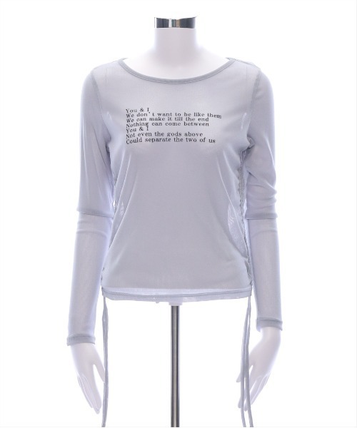 clear（クリア）の「サイドドロストロゴシアートップス［大人カジュアル］≪SS新作≫（Tシャツ/カットソー・レディース・グレー/ピンク/グリーン・F）」の16枚目の写真