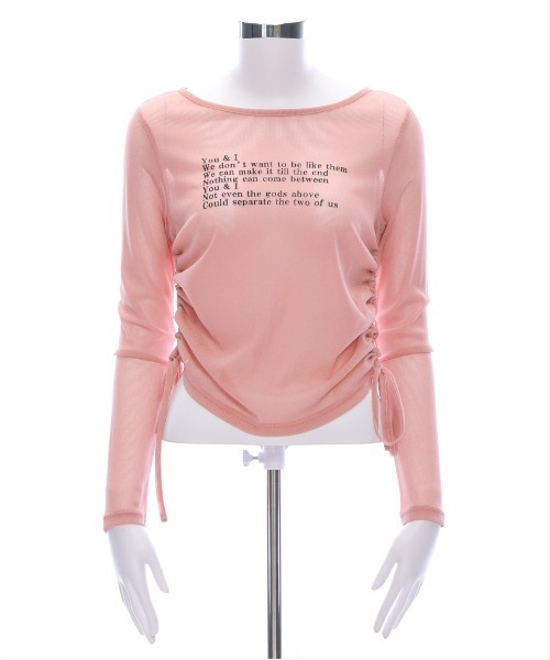 clear（クリア）の「サイドドロストロゴシアートップス［大人カジュアル］≪SS新作≫（Tシャツ/カットソー・レディース・グレー/ピンク/グリーン・F）」の17枚目の写真