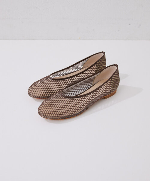 THE PAUSE（ザ ポーズ）の「【THE PAUSE】メッシュフラットシューズ（パンプス・レディース・ブラック/ブラウン・36/38/37）」の5枚目の写真