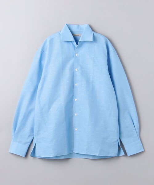 Camoshita(カモシタ)の「<Camoshita> オープンカラーシャツ(シャツ/ブラウス・メンズ・ホワイト/ライトブルー・L/S/M/XL)」の1枚目の写真