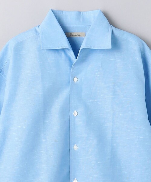 Camoshita(カモシタ)の「<Camoshita> オープンカラーシャツ(シャツ/ブラウス・メンズ・ホワイト/ライトブルー・L/S/M/XL)」の11枚目の写真