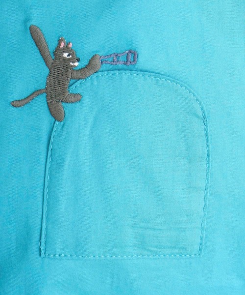 Emago(イマゴ)の「EMAGO いたずらネコ刺繍ブラウス(シャツ/ブラウス・レディース・ブルー/ブラック/ホワイト・FREE)」の20枚目の写真