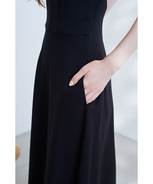 Estella.K（エステラケー）の「Annie Dress カットソーミディドレス＆スパンコールレーススカートSet（ワンピース・レディース・ブラック/ベージュ系・FREE）」の16枚目の写真