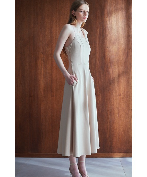Estella.K（エステラケー）の「Annie Dress カットソーミディドレス＆スパンコールレーススカートSet（ワンピース・レディース・ブラック/ベージュ系・FREE）」の18枚目の写真