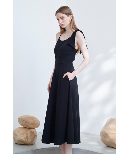 Estella.K（エステラケー）の「Annie Dress カットソーミディドレス＆スパンコールレーススカートSet（ワンピース・レディース・ブラック/ベージュ系・FREE）」の7枚目の写真