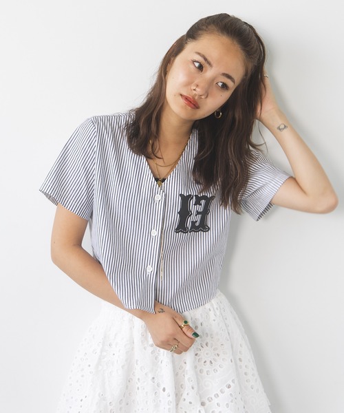 TEEN BOOP（ティーンブープ）の「ベースボールSH（シャツ/ブラウス・レディース・ブラック/レッド・FREE）」の4枚目の写真