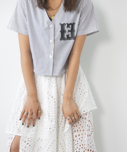 TEEN BOOP（ティーンブープ）の「ベースボールSH（シャツ/ブラウス・レディース・ブラック/レッド・FREE）」の5枚目の写真