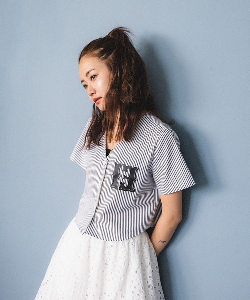 TEEN BOOP（ティーンブープ）の「ベースボールSH（シャツ/ブラウス・レディース・ブラック/レッド・FREE）」の6枚目の写真