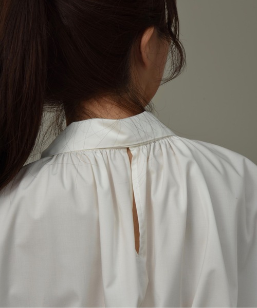 I_am(アイアム)の「gather ribbon volume blouse / ギャザーリボンボリュームブラウス(シャツ/ブラウス・レディース・チェック/ブラック/アイボリー・FREE)」の9枚目の写真